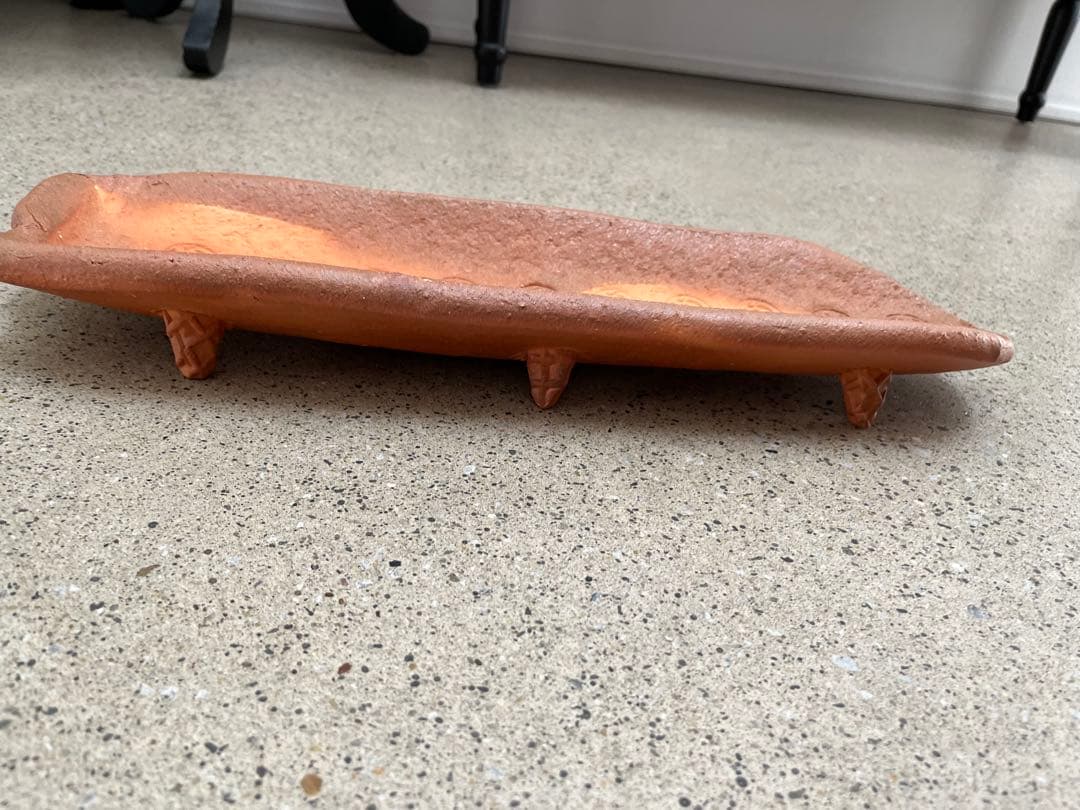 小西陶蔵の備前焼長方形皿