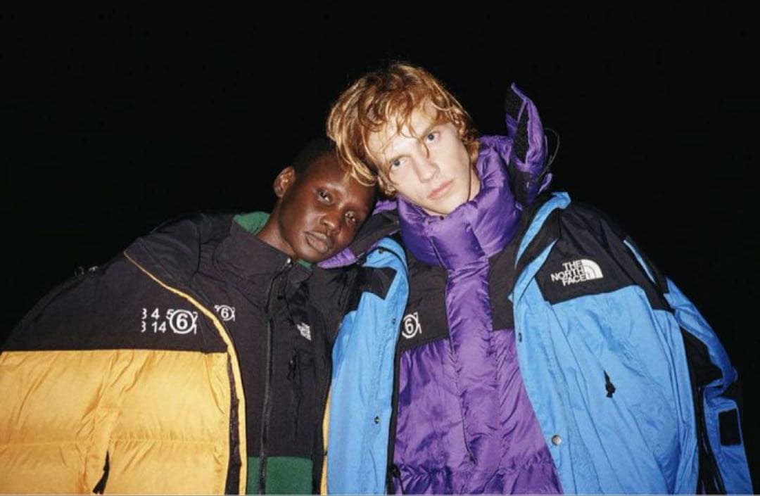 MM6 × NORTH FACE ヌプシ ダウン ノースフェイス 黒 XS