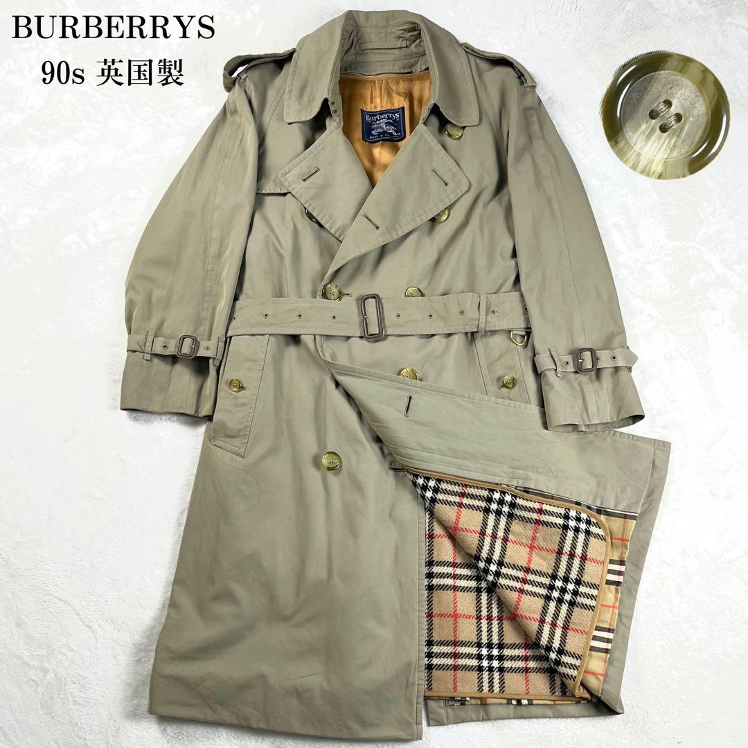 希少 バーバリーズ 90's ライナー付 英国製 トレンチコート ノバチェック