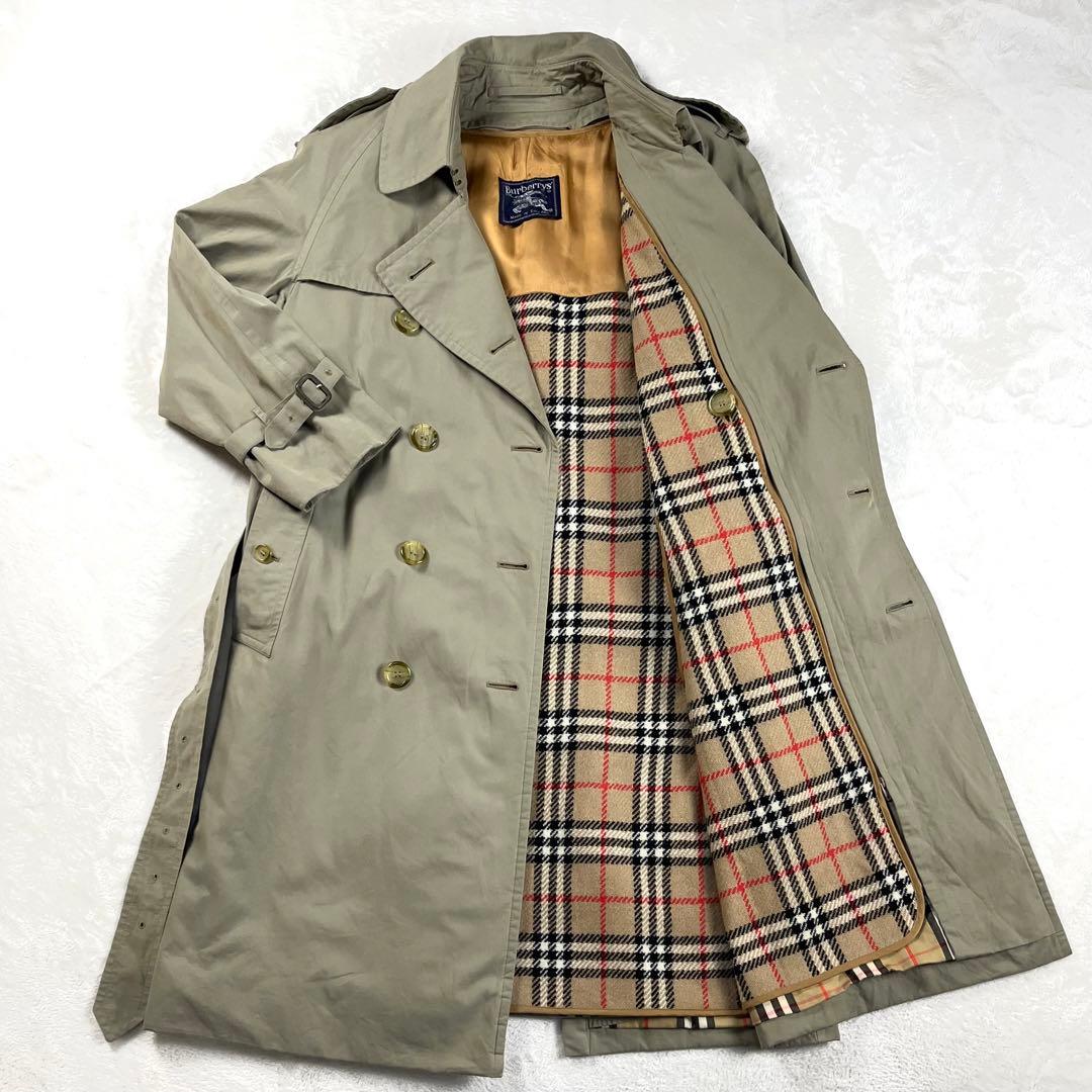 希少 バーバリーズ 90's ライナー付 英国製 トレンチコート ノバチェック