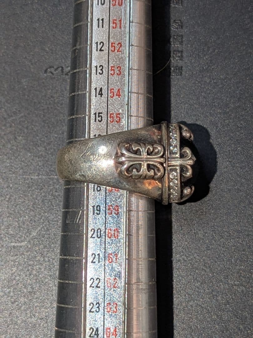 超レアA&G石付きシルバーリング