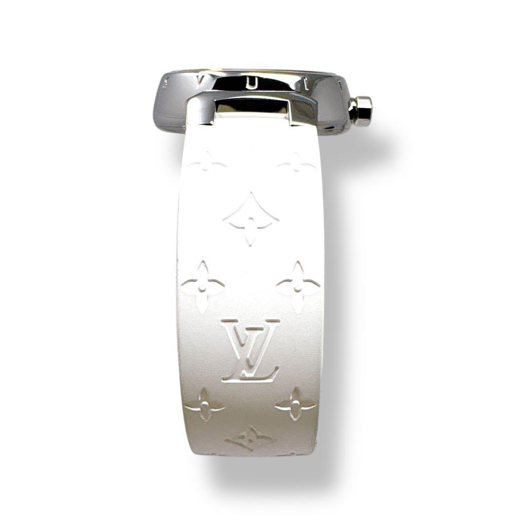 ルイヴィトン タンブール Q121K ラバーベルト レディース 腕時計 ブランド