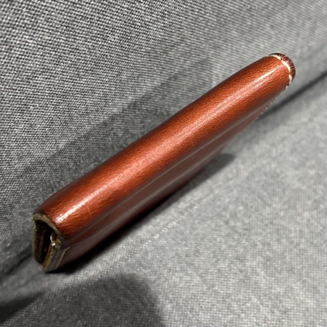 希少 RED WING 二つ折り財布 本革 USAブーツレザー使用（ブラウン）