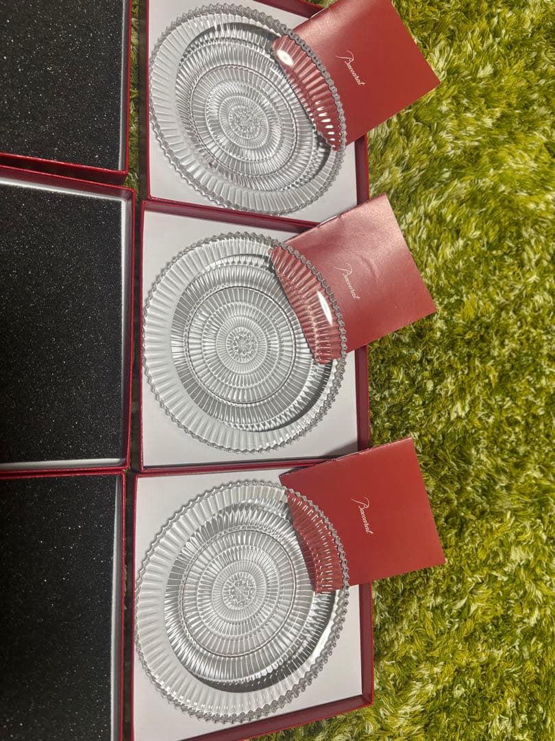 【美品】バカラ　ミルニュイプレート12センチ　3枚セット