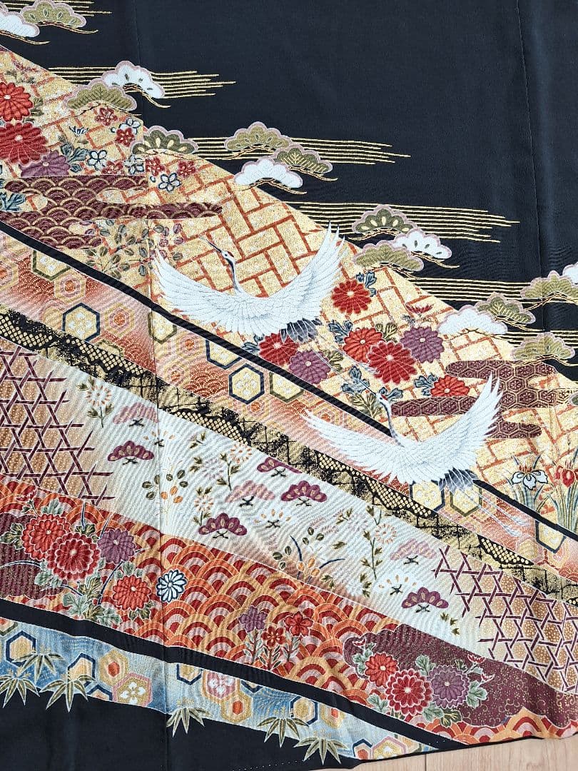 着物リメイクワンピース3618