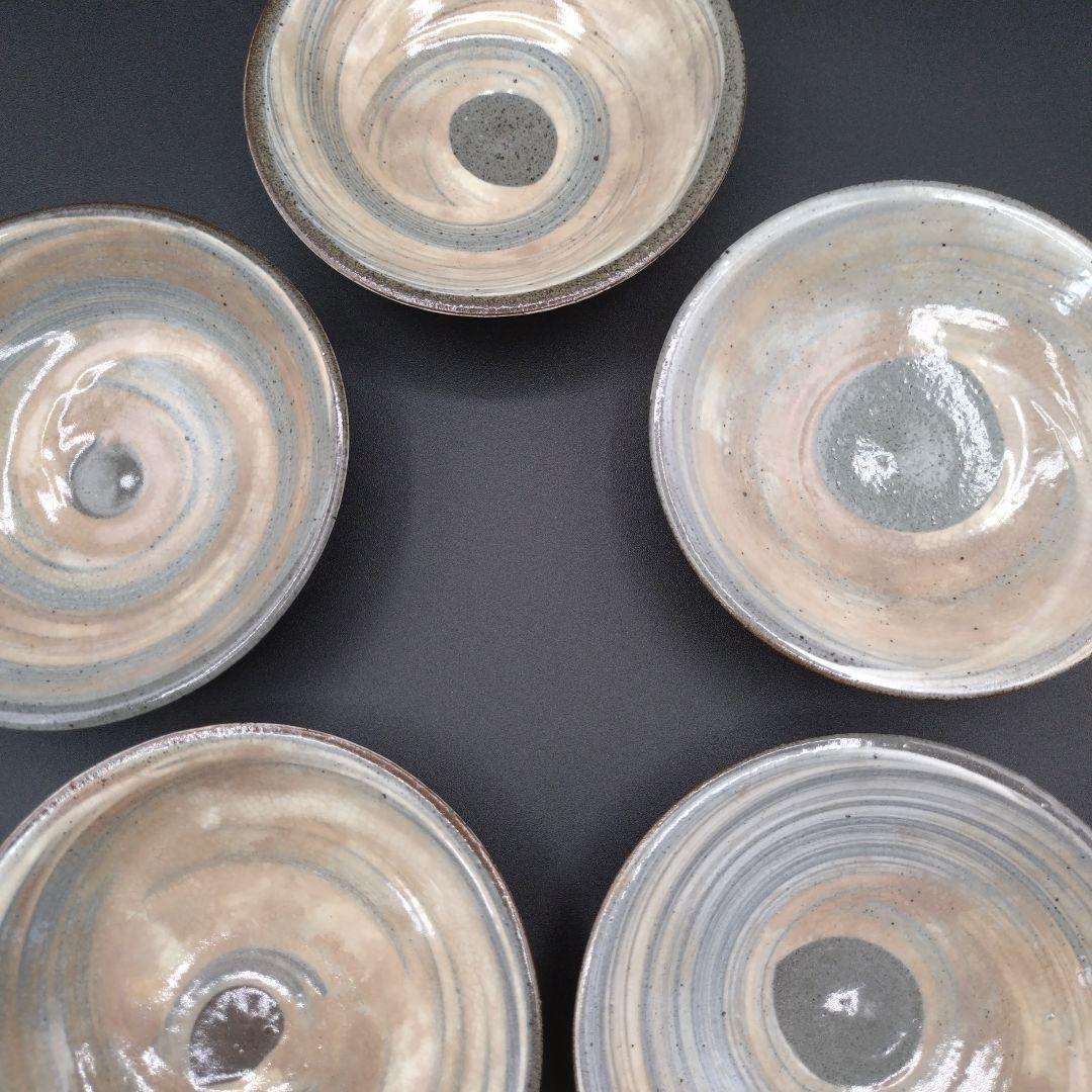 唐津刷毛目皿 和食器 骨董 c 茶道具 抹茶 和食器 茶の湯 骨董　5枚セット