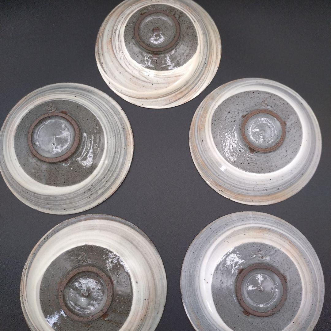 唐津刷毛目皿 和食器 骨董 c 茶道具 抹茶 和食器 茶の湯 骨董　5枚セット