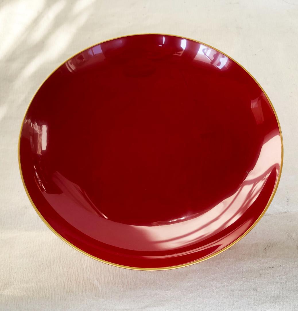 大杯 大盃 朱渕金盃 7寸 21cm 木製 漆塗り 酒器 お正月 おせち お屠蘇