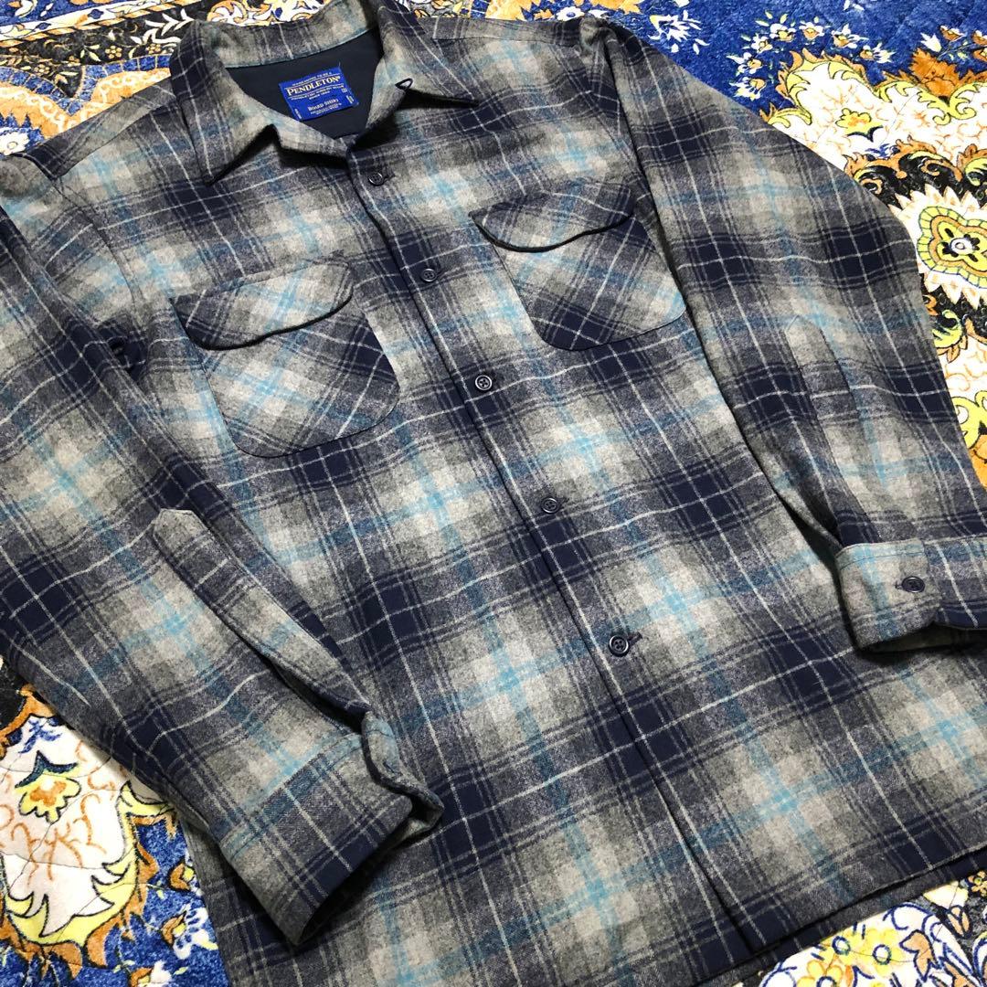 ペンドルトン　ボードシャツ　オンブレチェックシャツ