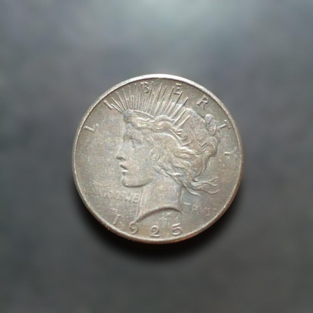 １ドル銀貨ピースダラー1925年&シルバー925クイッククリップ
