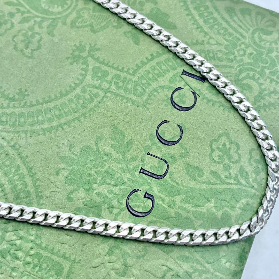 【ベジータ】グッチ　喜平チェーン　ネックレス　50cm　幅3mm