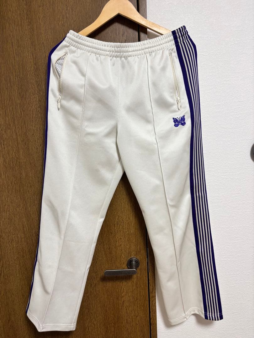 Needlesトラックパンツ Mサイズ 白紫