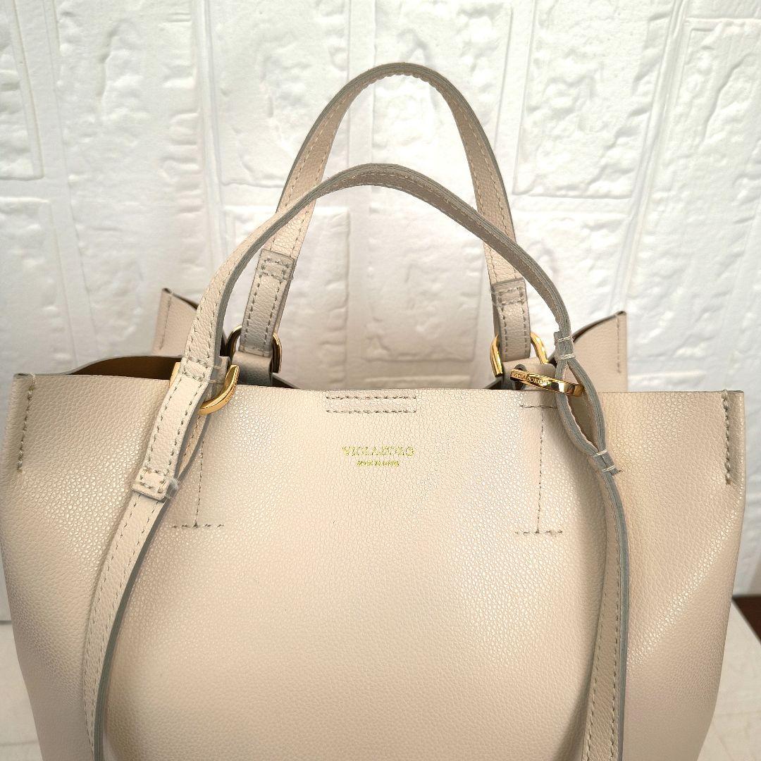 ✨極美品 ヴィオラドーロ シドニー アイボリー レザートートバッグ 2way