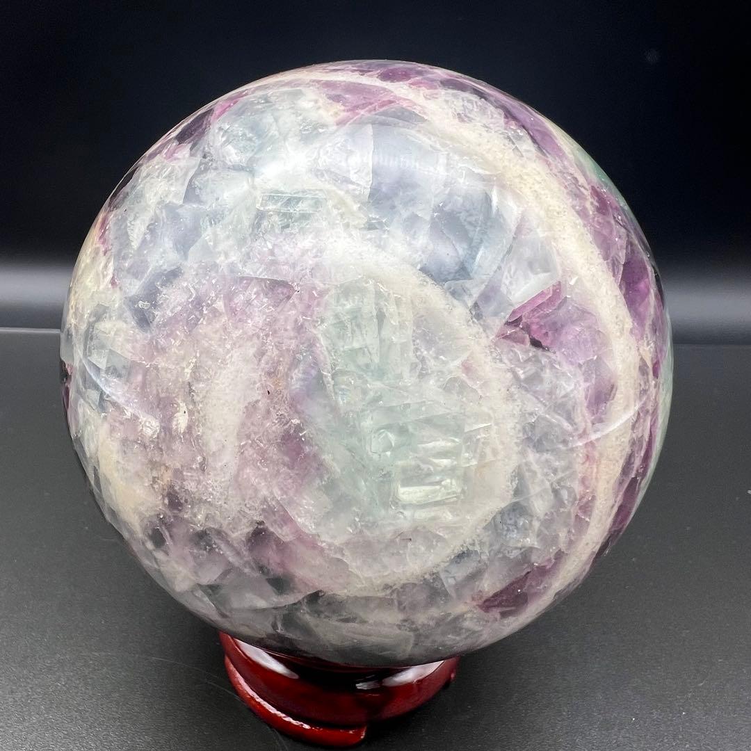 ✨魅惑の色彩✨神秘的な美麗スフィア✨マルチカラーフローライト 丸玉 天然石 原石
