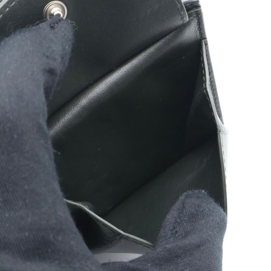 【極美品】BOTTEGAVENETA カセット　二つ折り財布　ダークモス
