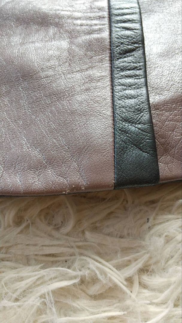 レアデザイン✨PIERRE BALMAIN　ラムレザー　ロング　コート　タグ付き