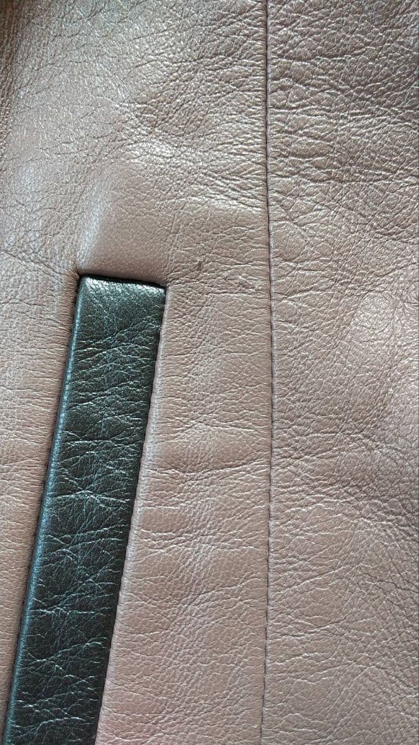 レアデザイン✨PIERRE BALMAIN　ラムレザー　ロング　コート　タグ付き