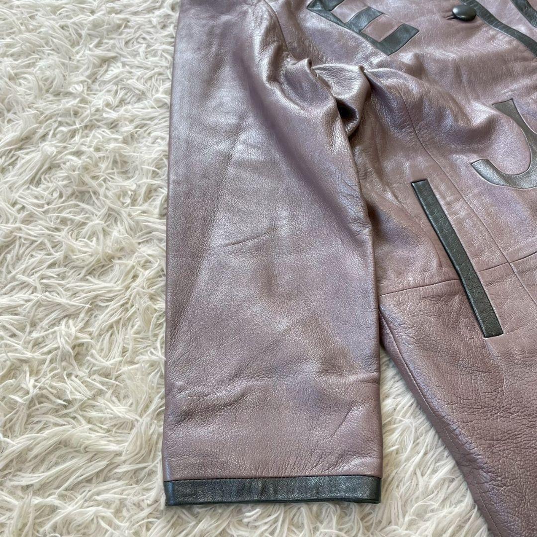 レアデザイン✨PIERRE BALMAIN　ラムレザー　ロング　コート　タグ付き