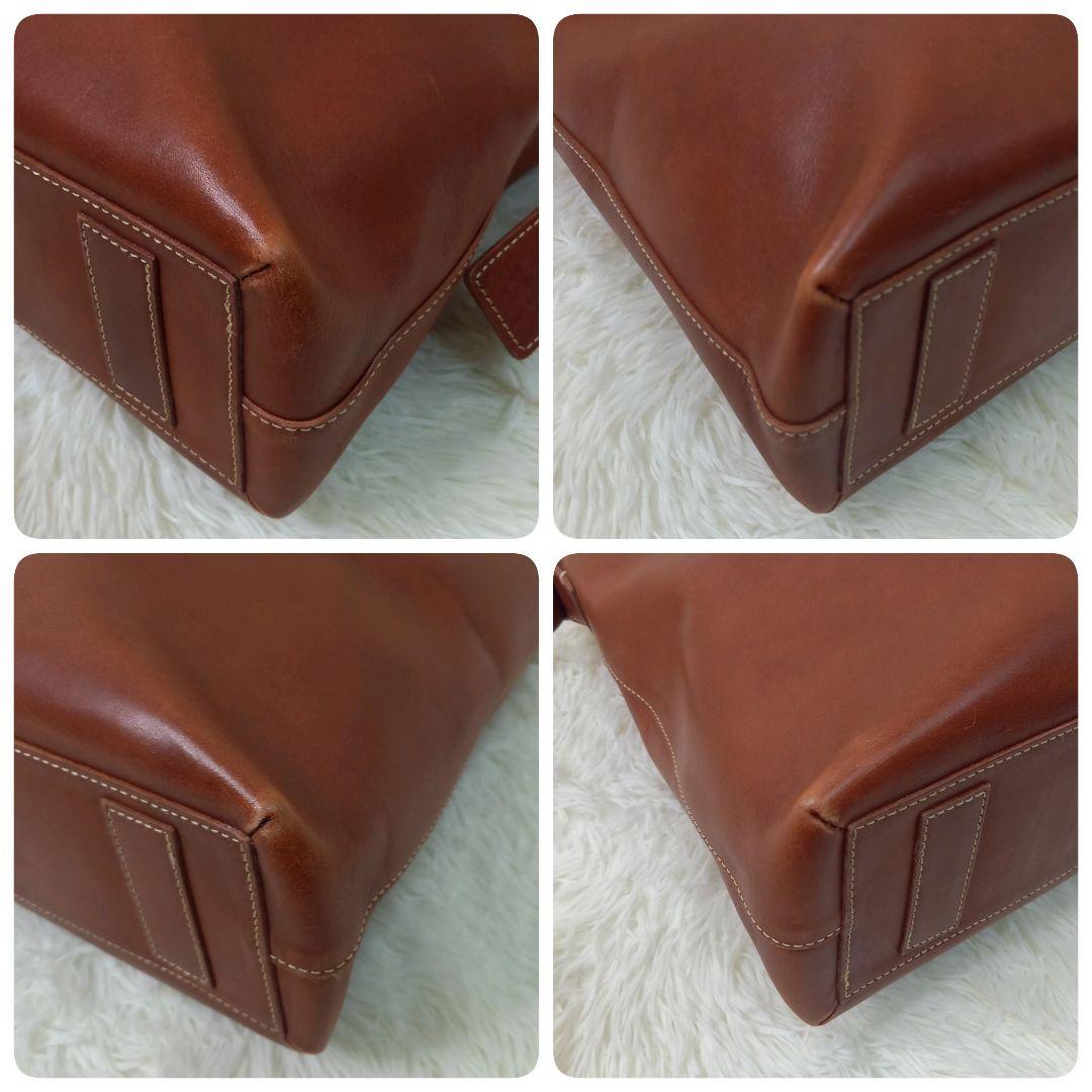 土屋鞄 ディアリオ 2way トートバッグ ショルダーバッグ レザー ブラウン