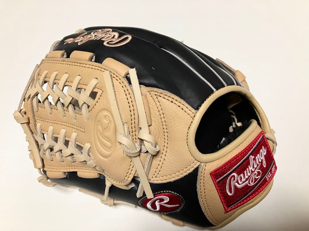 稀少左利き【右手着用】ローリングス 軟式野球 /ソフトボール兼用グラブ 成人用
