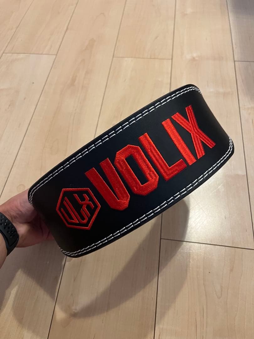 VOLIX トレーニング・パワーベルト 黒/オレンジ