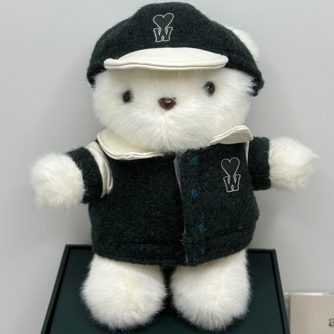 韓国限定 アミ×チェウシク テディベア キーリング ワッペン アミパリ AMI