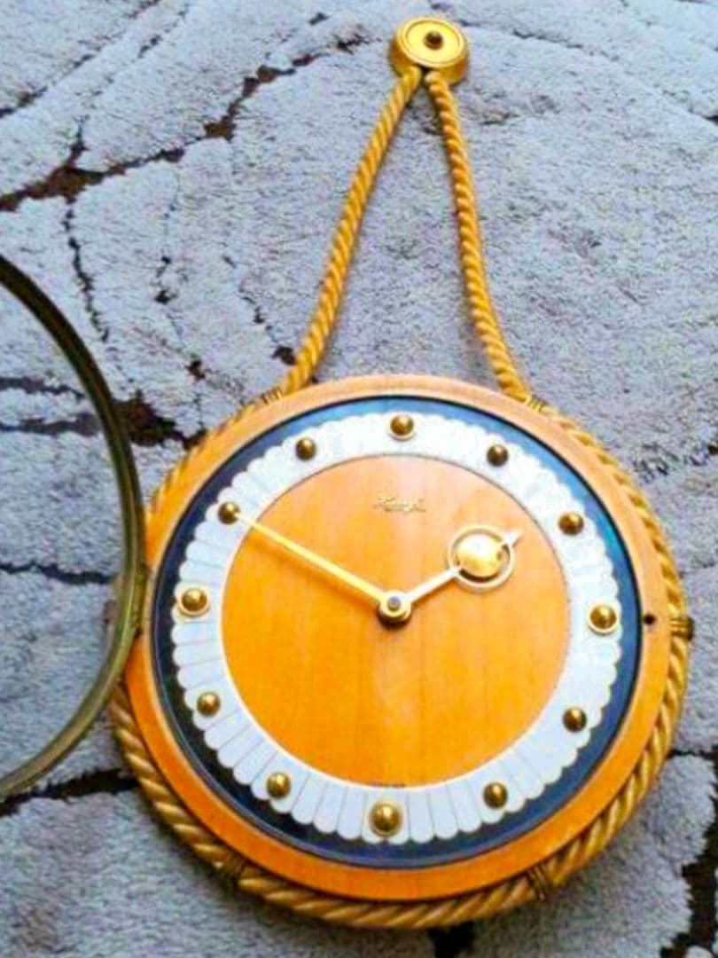 レア ドイツ製 KIENZLE キンツレ 木製 縄 アンティーク 掛け時計 時計