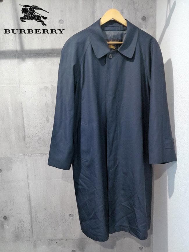 バーバリー PRESTIGE COLLECTION シルク混 ステンカラーコート