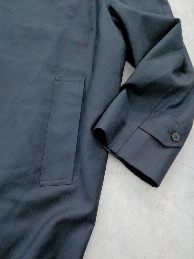 バーバリー PRESTIGE COLLECTION シルク混 ステンカラーコート