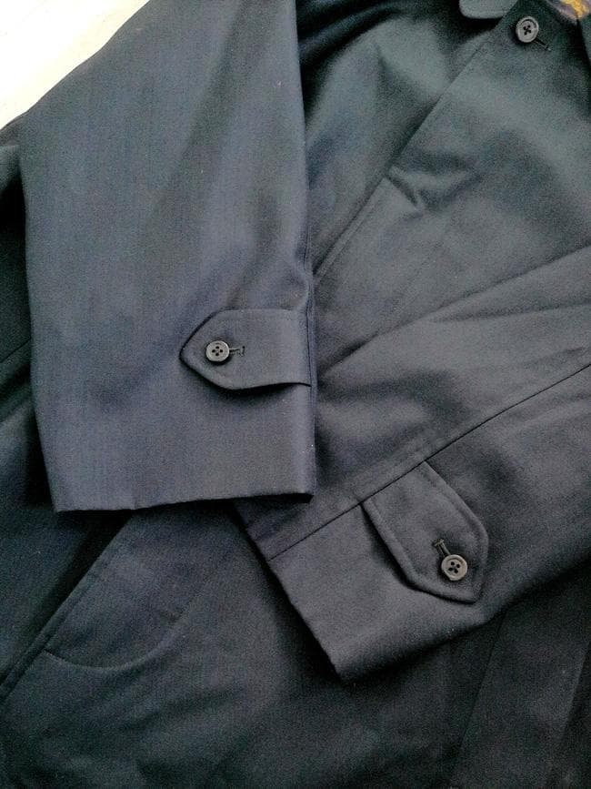 バーバリー PRESTIGE COLLECTION シルク混 ステンカラーコート