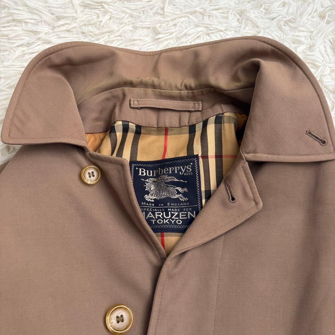 英国製　Burberry コート　ベージュ　ノバチェック　archive 比翼