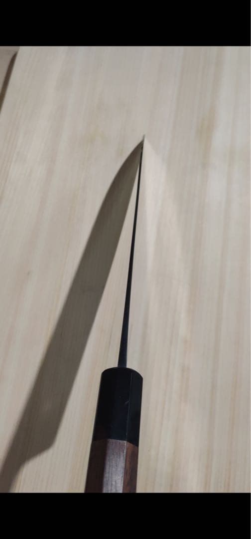 日野浦司作 ダマスカス　ATS34 牛刀　210mm