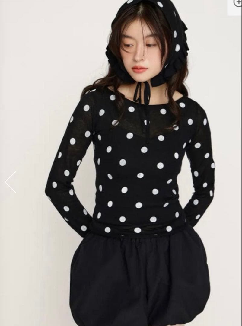 SLY スライ　ミチ MICHIXSLY DOTS KNIT トップス