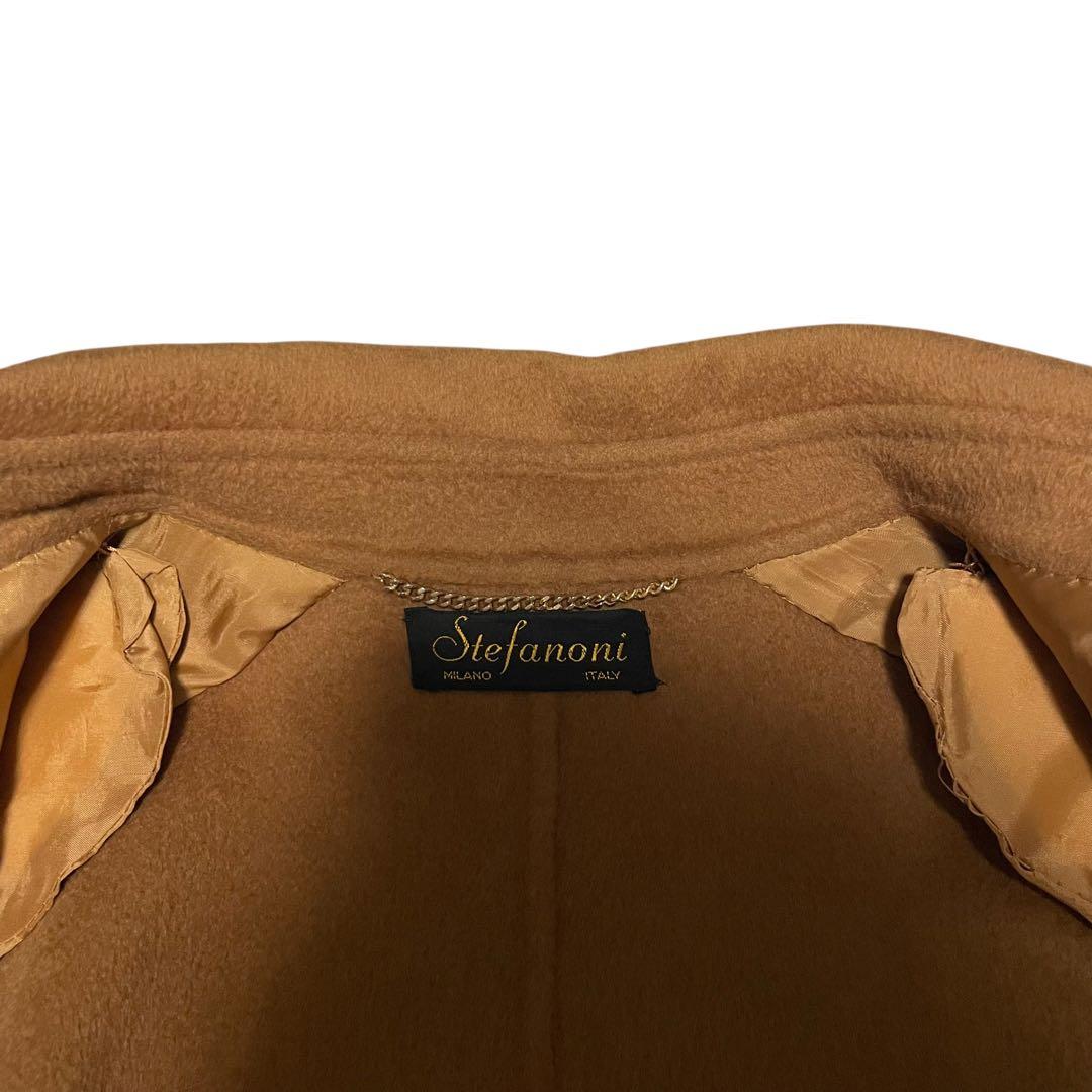 【カシゴラ75%×イタリア製×極美品】マキシ丈比翼チェスターコート キャメルXL