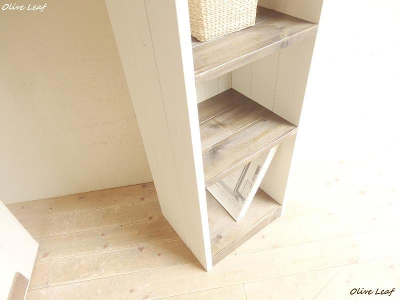 サイズ、デザインオーダー可！6段スリムキャビネット●シャビーエスプレッソ受注製作