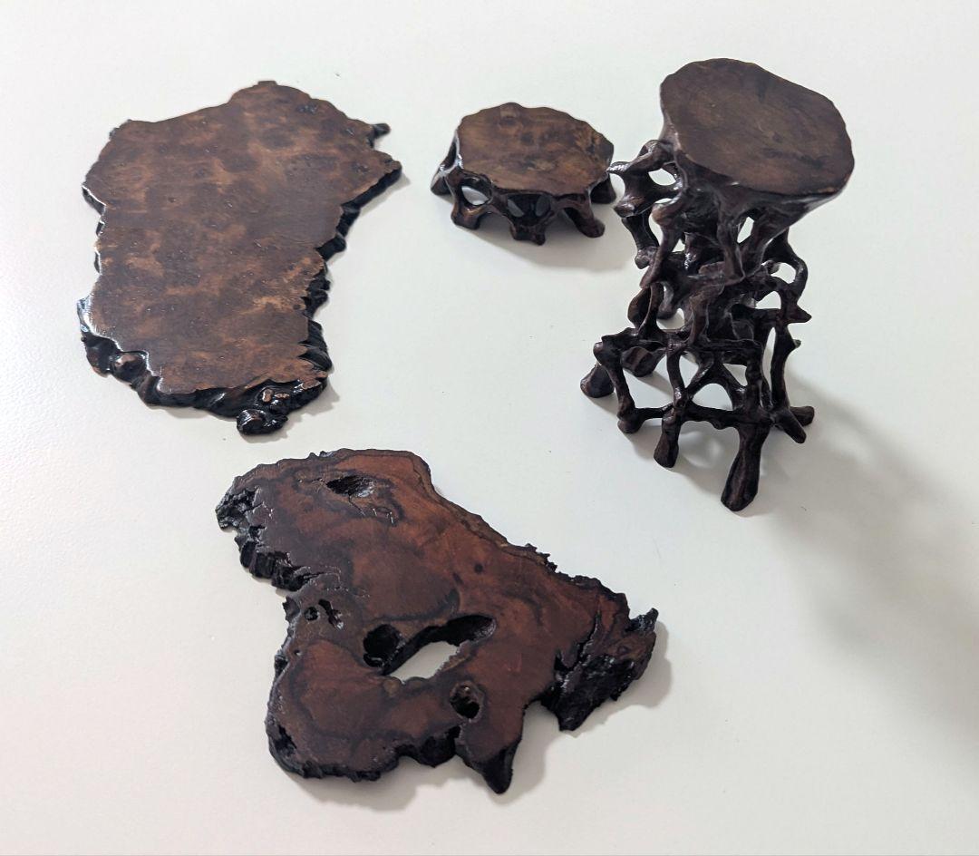 木製盆栽道具セット ダークブラウン