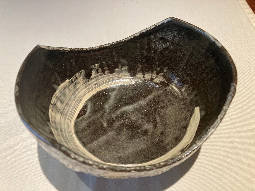 京焼 金彩三島 変わり鉢 4個セット (15cm×12cm)高さ7cm