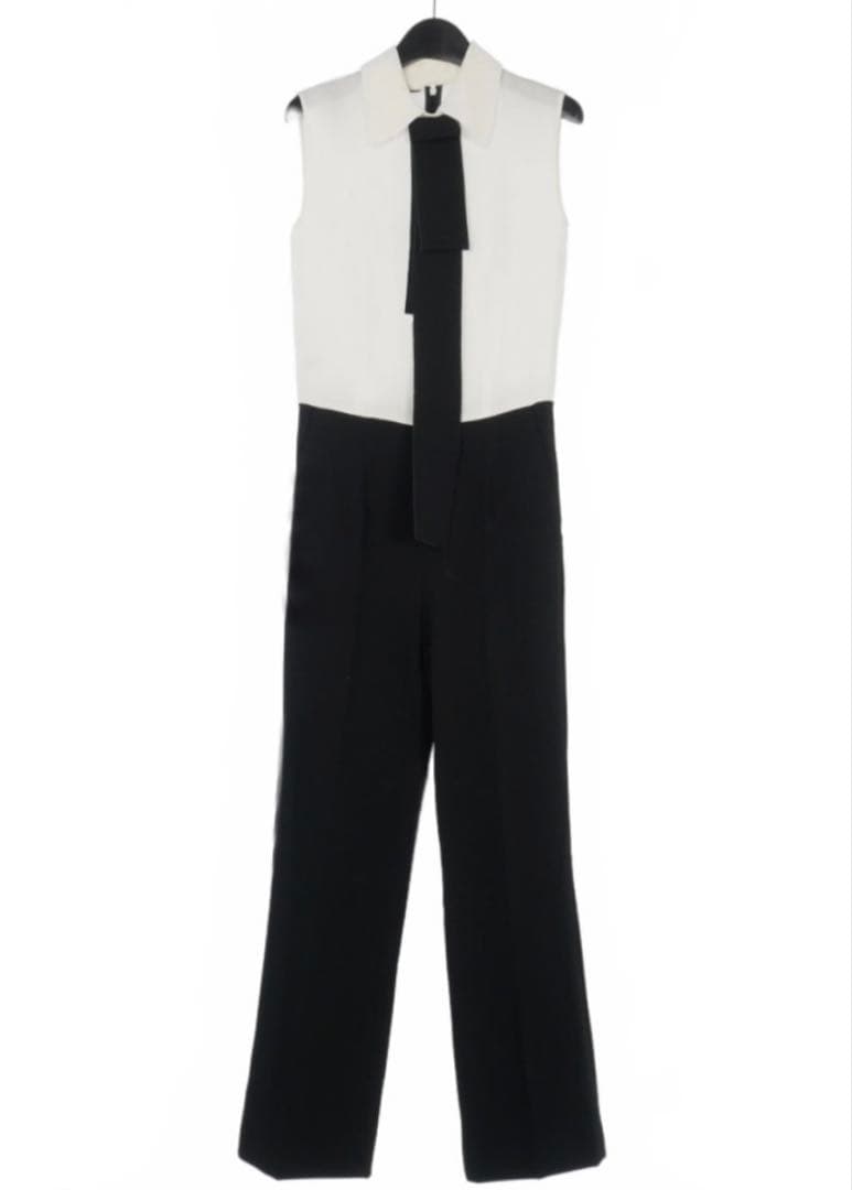 美品❤︎ステラマッカートニー 白×黒 オールインワン 36❤︎ジャンプスーツ