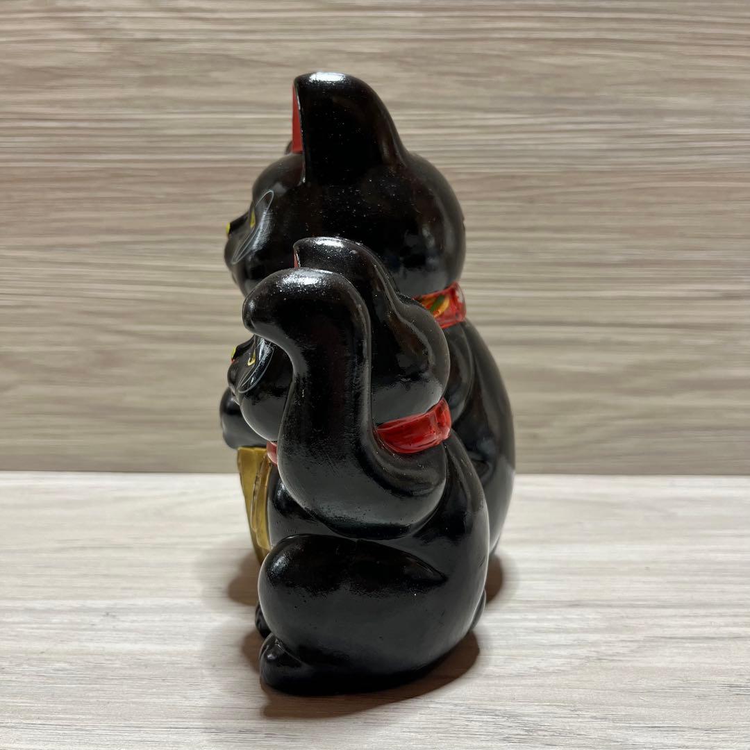 縁起物　王様印玩具人形　常滑　3匹　招き猫