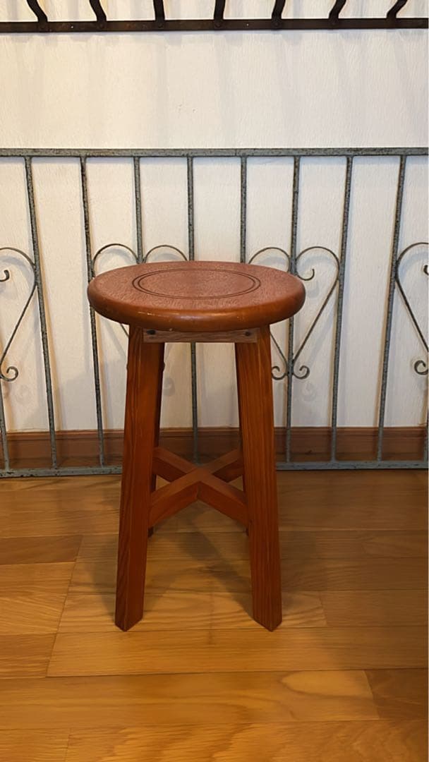 昭和 レトロ ヴィンテージ アンティーク スツール 丸椅子　古道具　蚤の市