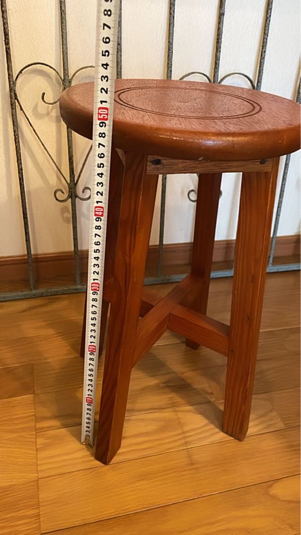 昭和 レトロ ヴィンテージ アンティーク スツール 丸椅子　古道具　蚤の市