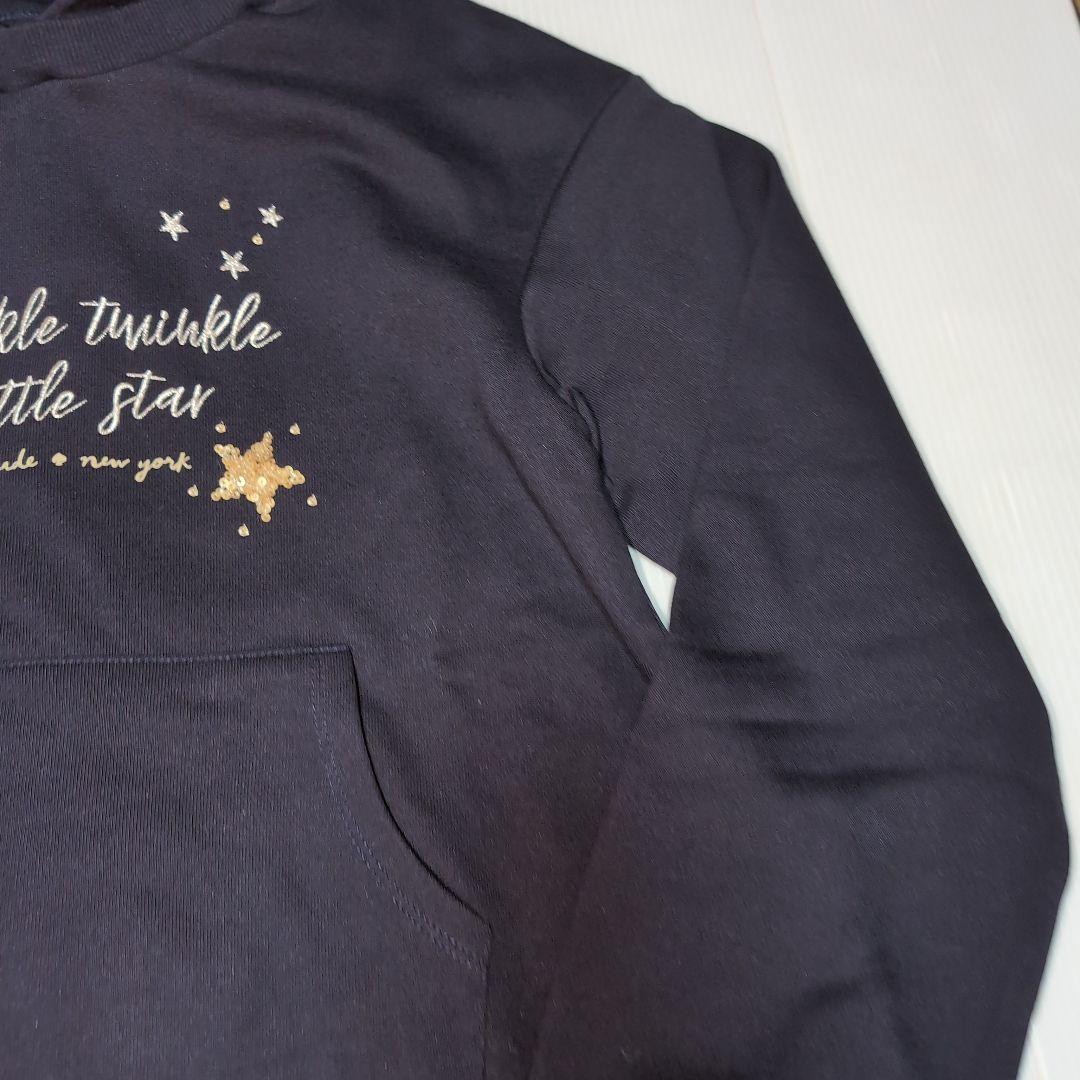 激安160★ケイトスペードニューヨーク★スパンコール付！ロゴプリントワンピース★