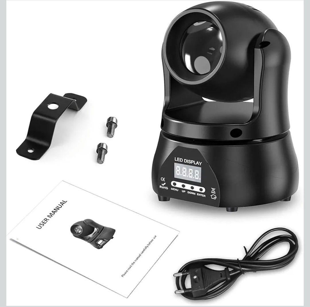 LEDムービングヘッド DJライト、40W RGBW ビームステージライト。DM