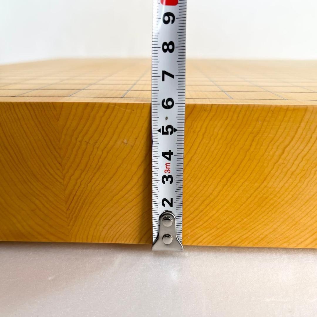 【美品】卓上囲碁盤　本榧　2寸　天地柾目　高級天然木　ハギ4枚造り　特撰　6㎝