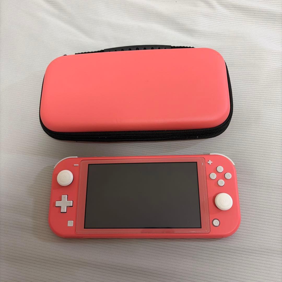 Nintendo Switch Lite ピンク ケース　フィルム付き