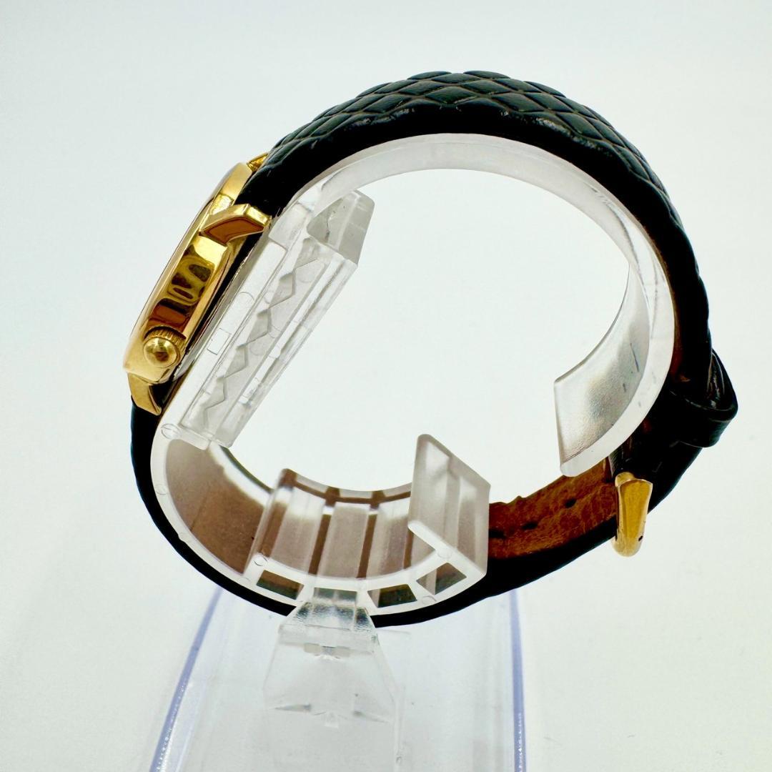 【新品電池】TISSOT ラウンド ゴールド文字盤 レザー クォーツ