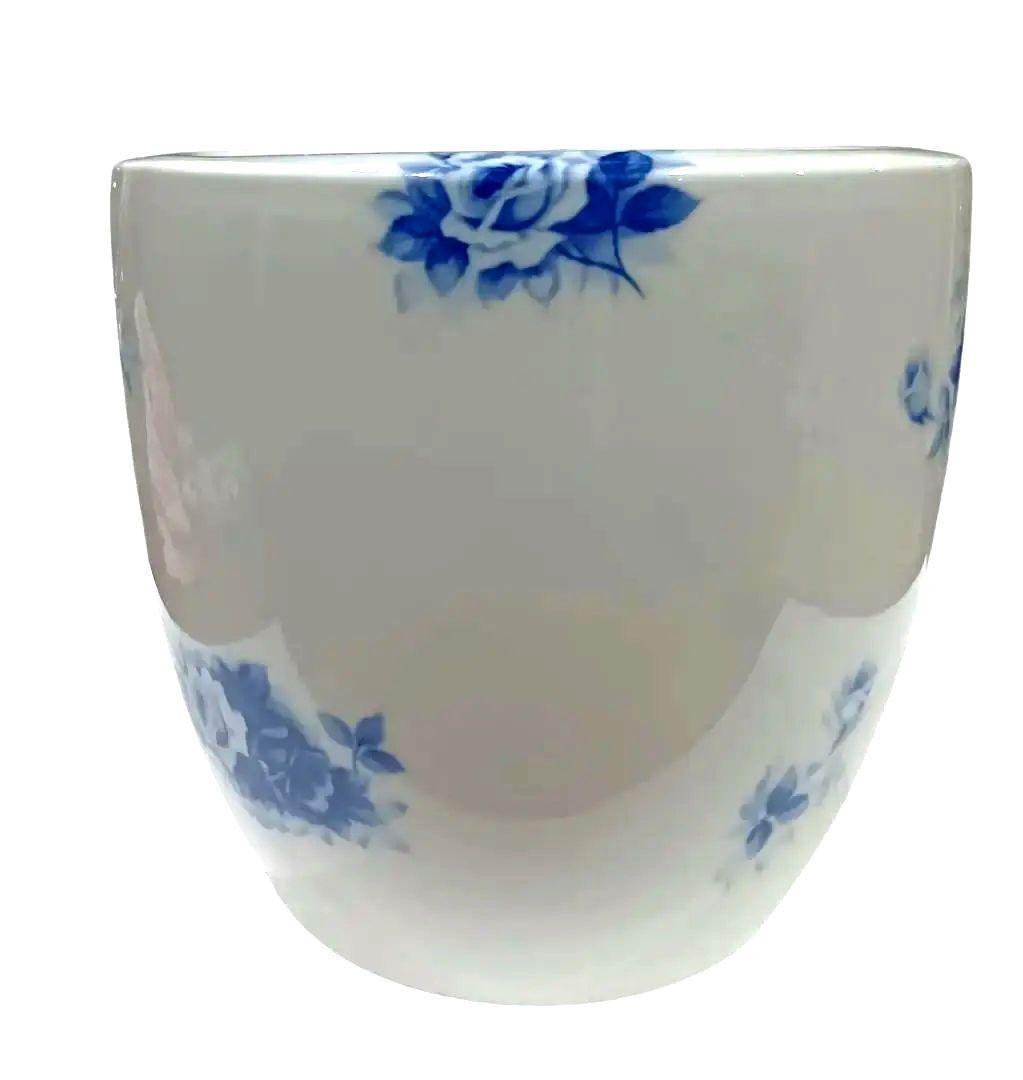 オールドノリタケ　火鉢　ブルーローズ　①