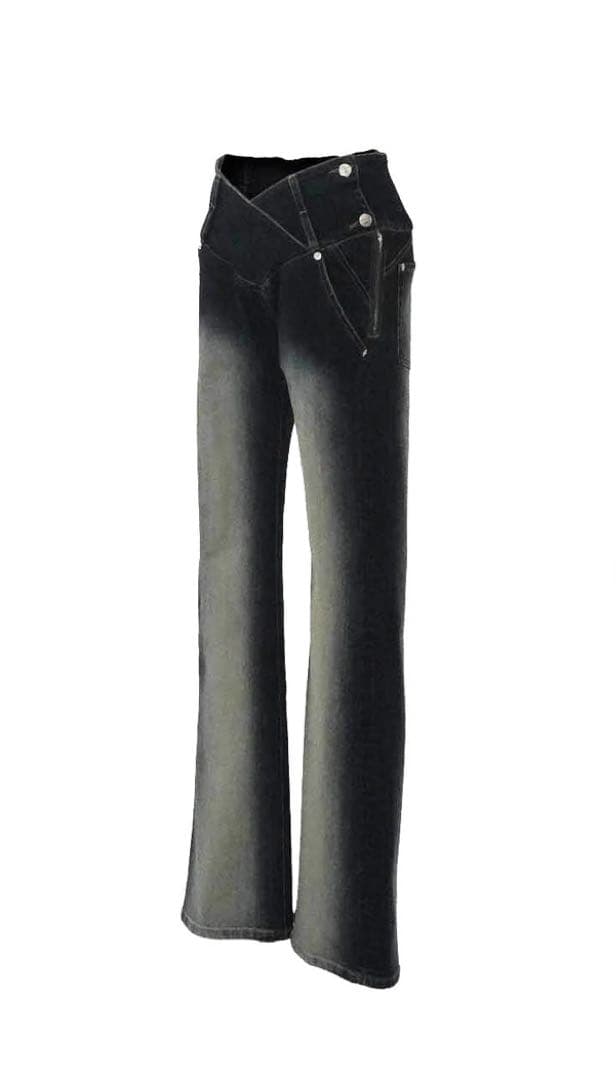 THEREDTHREAD S V-shape denim 1 ブルー　Blue