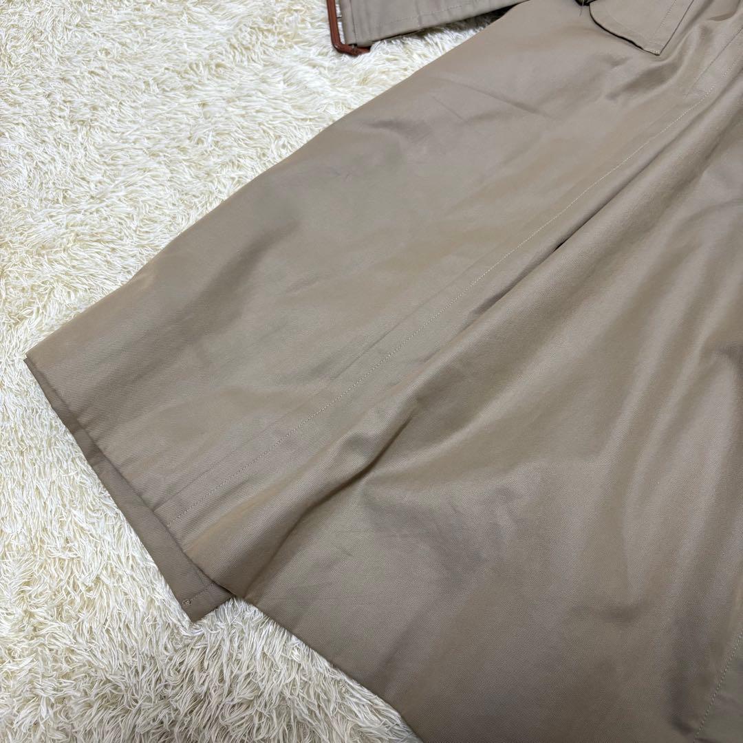 【大人気】バーバリー トレンチコート ノバチェック 玉虫色 カーキ マキシ丈