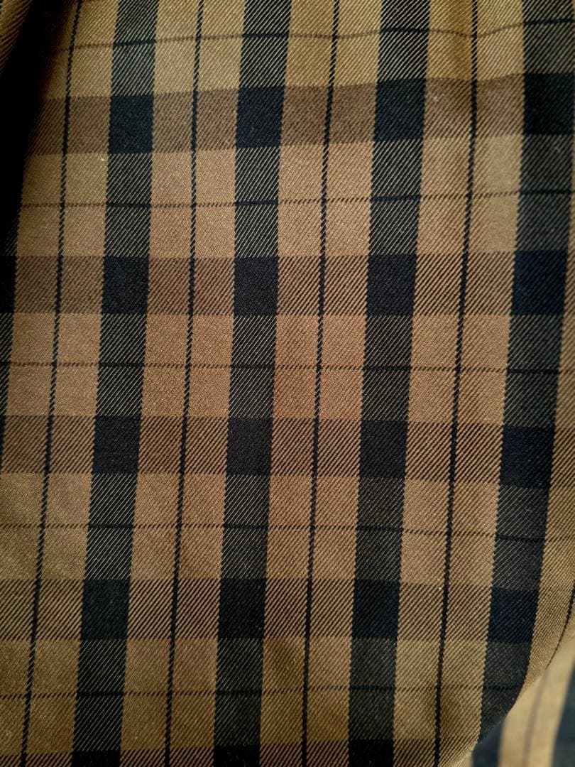 YOKO SAKAMOTO 17AW ナイロンチェックシャツ